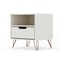 Manhattan Comfort Rockefeller Nightstand 1.0 in Off White, PK2 2-101GMC8 - alternate 5